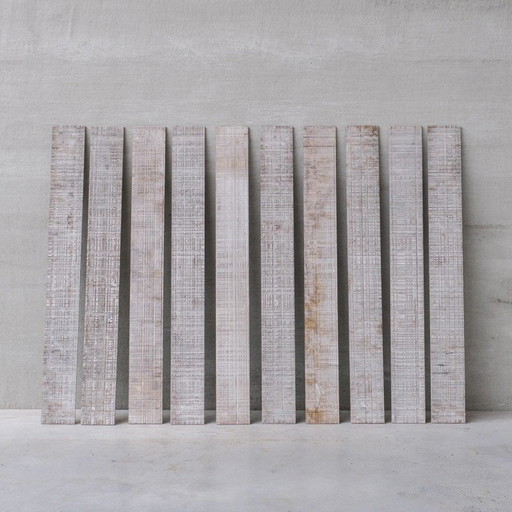 Set of vintage wooden wall panels and Mdf panels, France 1990