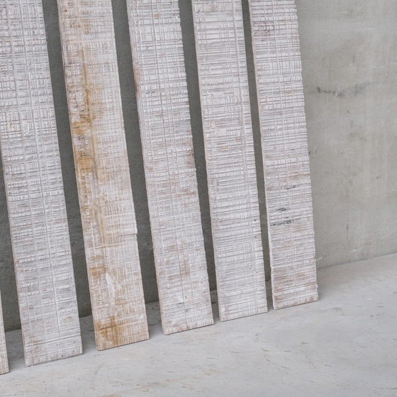 Image 1 of Set of vintage wooden wall panels and Mdf panels, France 1990