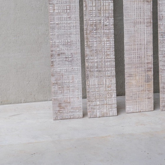 Image 1 of Set of vintage wooden wall panels and Mdf panels, France 1990