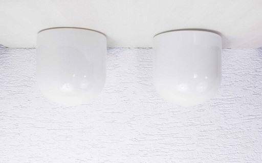 2X Bauhaus Hamolite Ceiling Lights 1930