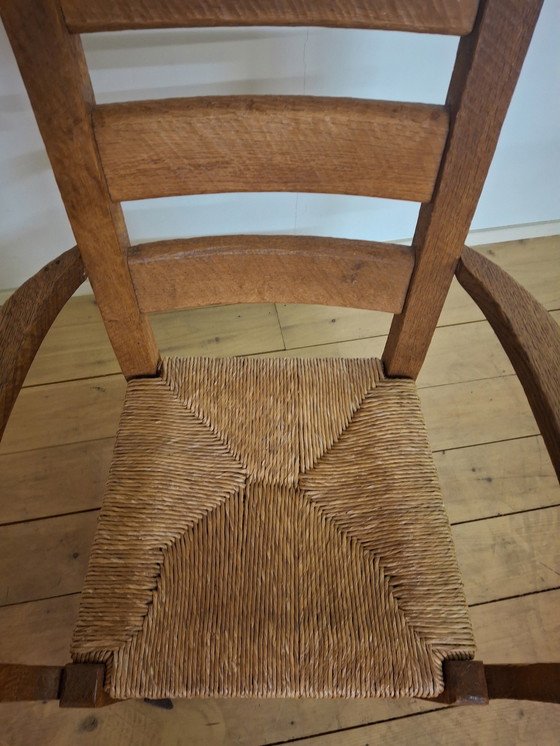 Image 1 of Brutalist Oak Armchair