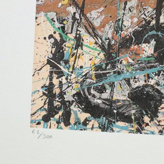 Image 1 of Offset Lithograph To Jackson Pollock Action Painting 67/300