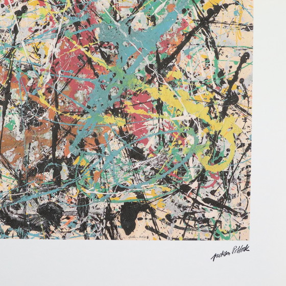 Image 1 of Offset Lithograph To Jackson Pollock Action Painting 67/300