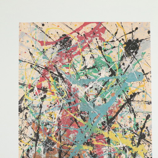 Lithographie offset d'après Jackson Pollock Action Painting 67/300