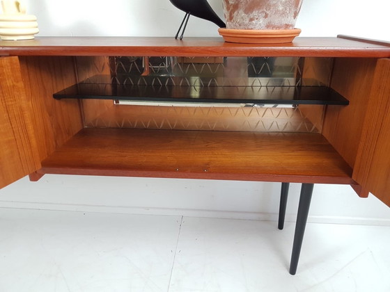 Image 1 of Vintage Danish Sideboard Teak Veneer High Model