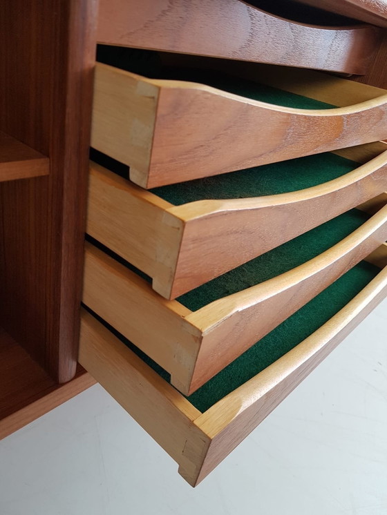 Image 1 of Vintage Danish Sideboard Teak Veneer High Model