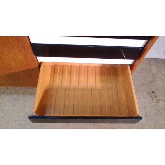 Image 1 of Retro vintage wood and stained oak dresser by Jiří Jiroutka, 1950
