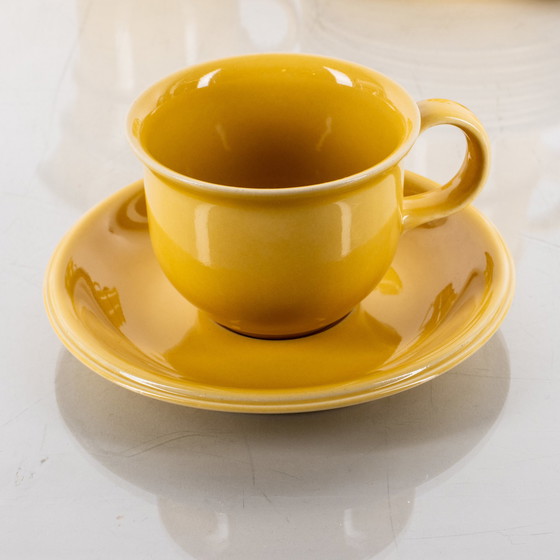 Image 1 of Vintage 10-piece Ceramic coffee set by HOGANAS 1960