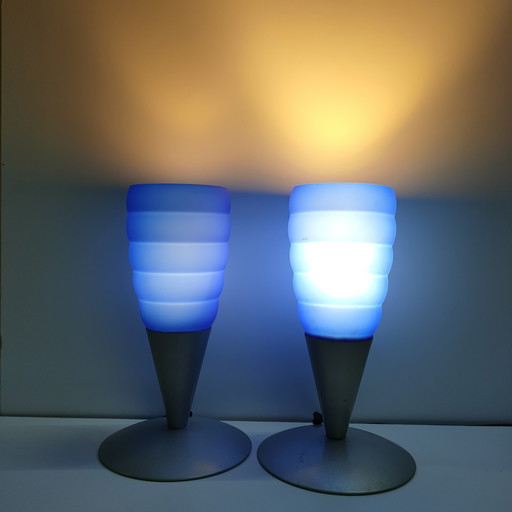 Set Special Massive Design Table Lamps (Glass/Metal)