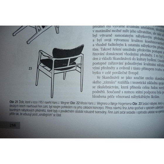 Image 1 of Set of 4 vintage oak wood chairs, 1950s