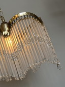 3 arches art deco lampe pendante chandelier 80's