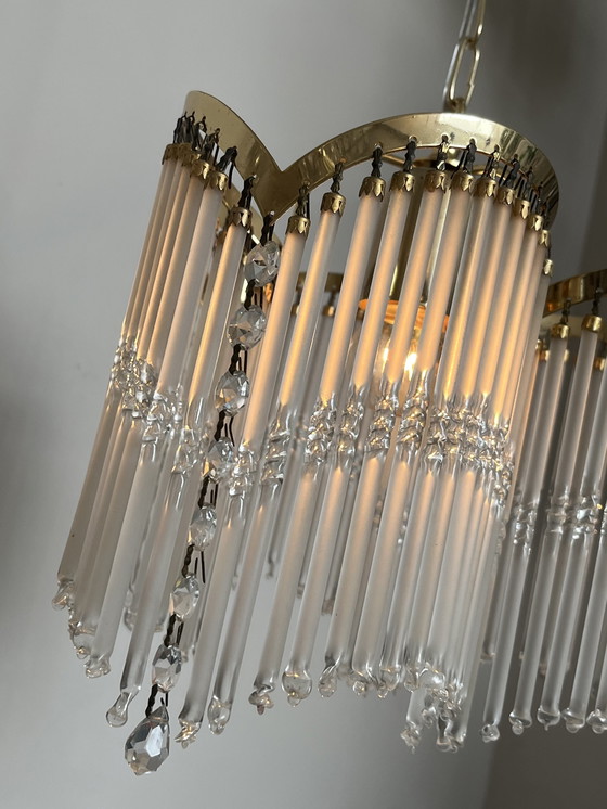 Image 1 of 3 arches art deco lampe pendante chandelier 80's