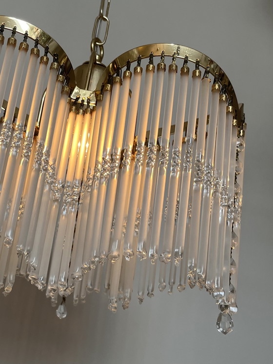 Image 1 of 3 arches art deco lampe pendante chandelier 80's