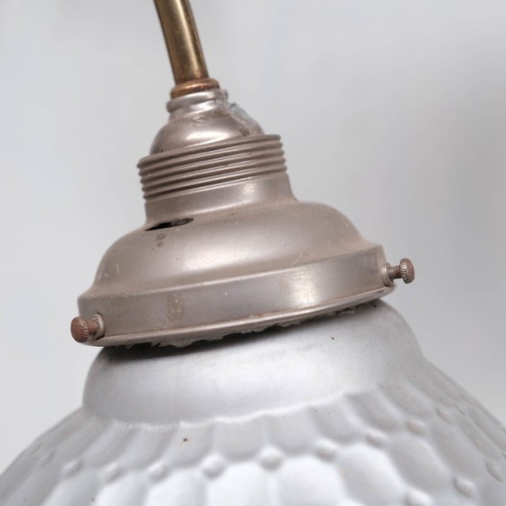 Image 1 of Pair of vintage Mercury glass wall lamps, France 1930s