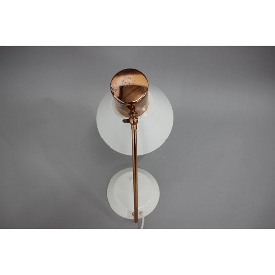 Image 1 of Vintage table lamp in copper and lacquered metal, Czechoslovakia 1970