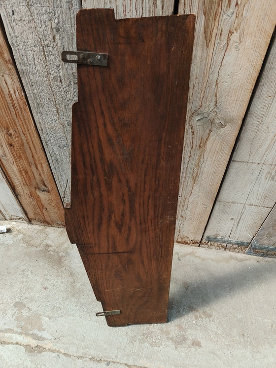 Image 1 of Art Deco Coat Rack Oak With Bird Figure