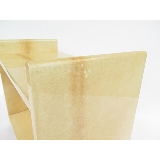 Image 1 of Carrello da portata in pergamena d'epoca di Aldo Tura, 1970