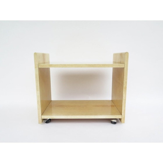 Image 1 of Carrello da portata in pergamena d'epoca di Aldo Tura, 1970