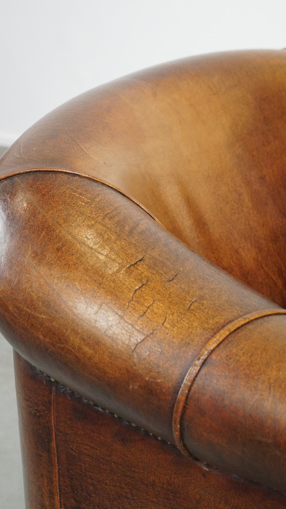 Image 1 of Sheep leather club chair