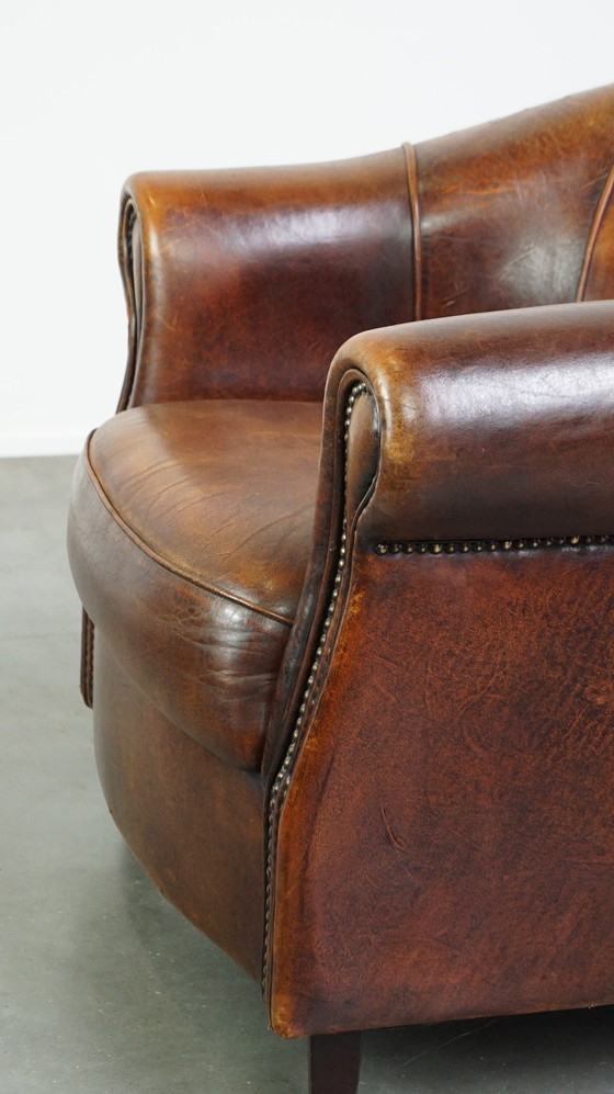 Image 1 of Sheep leather club chair