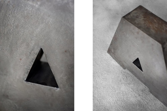 Image 1 of Lettera A in metallo polacco industriale vintage, anni '50