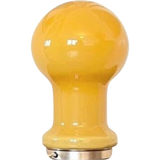 Image 1 of Vintage opaline glass table lamp by Ivan Jakes for Glassworks Valasske Mezirici, Czechoslovakia 1960s