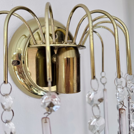 Image 1 of Set Of 2 Murano Teardrop Wall Lights