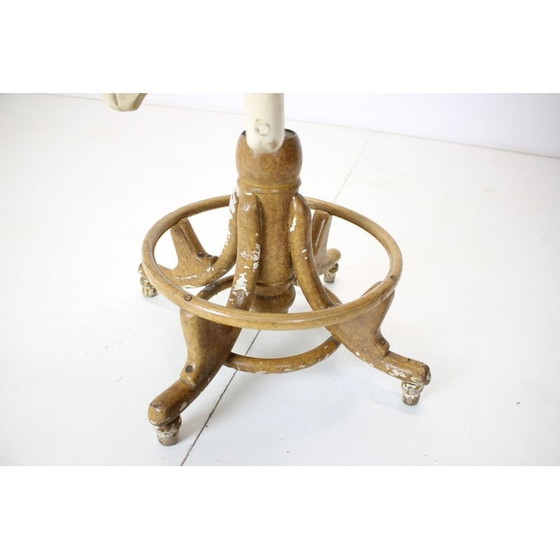 Image 1 of Wooden vintage height adjustable armchair, Czechoslovakia 1920s