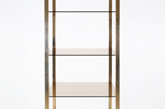 Image 1 of Display Case With Glass Shelves By Belgo Chrom / Dewulf Selection, 1980S