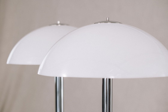 Image 1 of 2x Italian Guzzini space age floor lamps