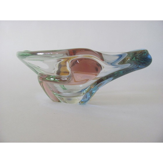 Image 1 of Vintage glass bowl from the Rhapsody collection by Fr. Zemek for Mstisov, Czechoslovakia 1960