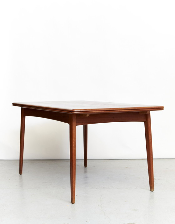 Image 1 of Svend Åge Madsen Teak Dining Table for K. Knudsen