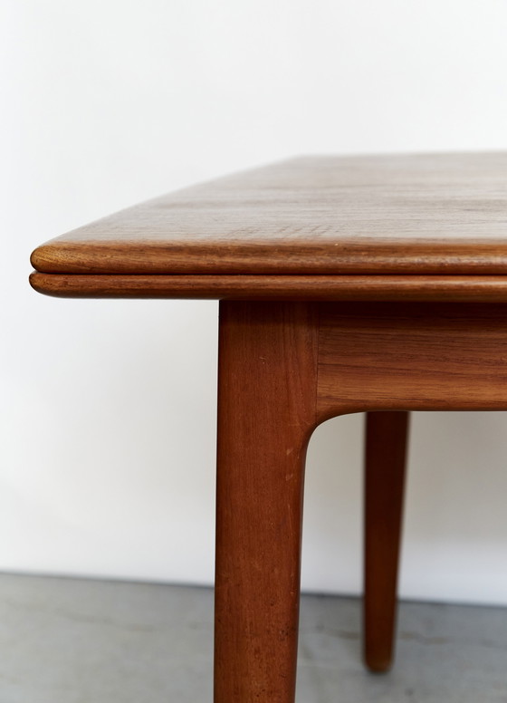 Image 1 of Svend Åge Madsen Teak Dining Table for K. Knudsen