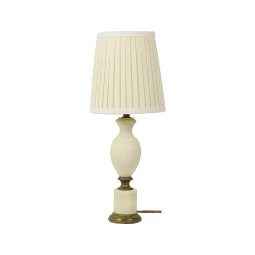 Empire Alabaster Brass Table Lamp