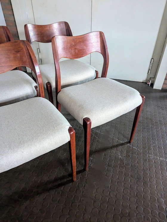 Image 1 of 6X N.O. Møller Chairs, Model No. 71