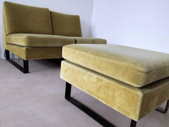 Image 1 of COR Two-Seater Modular Conseta Sofa With Hocker