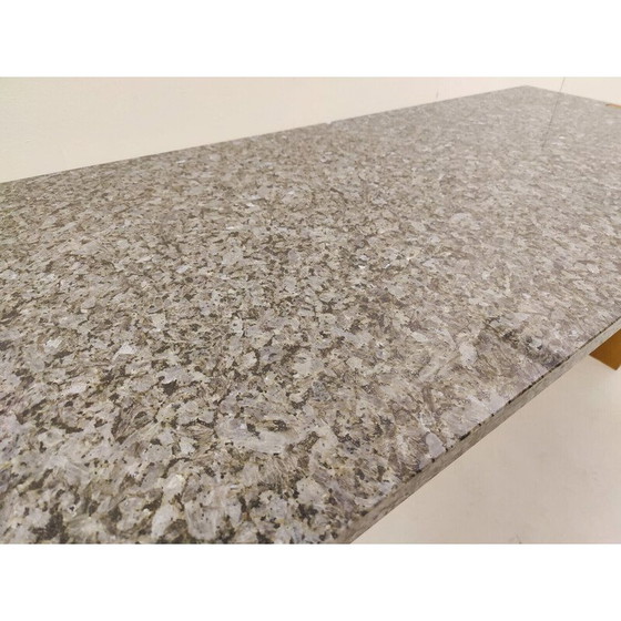 Image 1 of Consolle Valmarana vintage in frassino e granito di Carlo Scarpa per Simon, Italia, anni '70