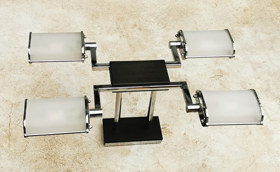 Image 1 of Bauhaus Style 4 Lamps Wall/Ceiling Fixture.