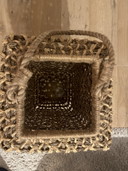 Lanterna da interno in vimini vintage