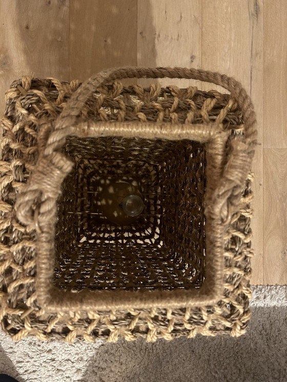 Image 1 of Lanterna da interno in vimini vintage