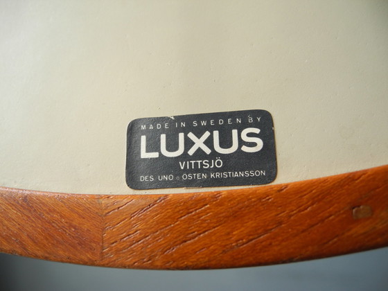 Image 1 of Espejo de tocador de mesa de teca original de los años 60 de lujo Vittsjö Suecia | Diseño Uno y Östen Kristiansson