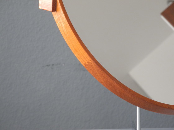 Image 1 of Espejo de tocador de mesa de teca original de los años 60 de lujo Vittsjö Suecia | Diseño Uno y Östen Kristiansson