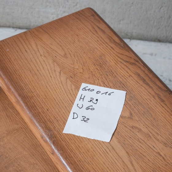 Image 1 of Vintage oakwood nesting tables, Belgium 1970s