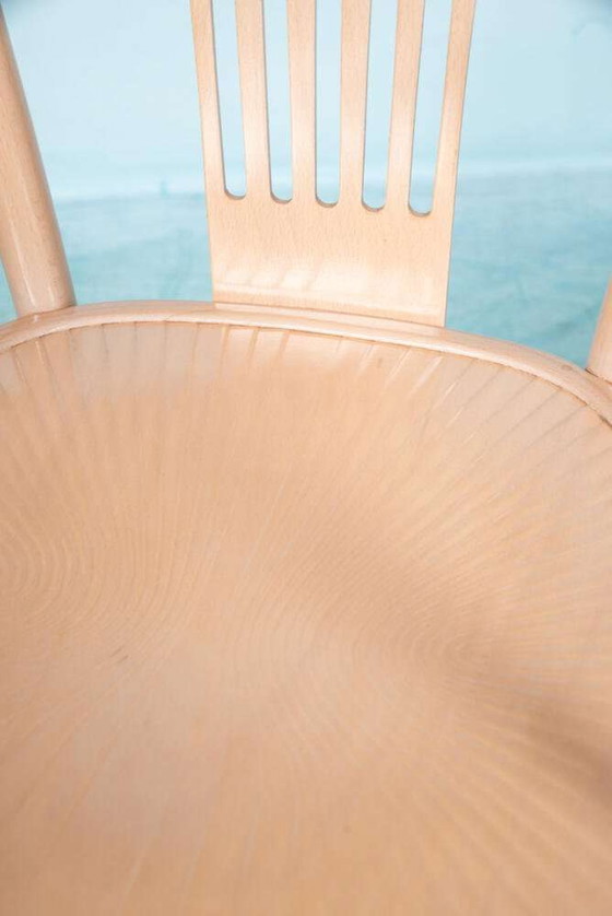 Image 1 of Ensemble de deux fauteuils en bois style Thonet, vintage rétro