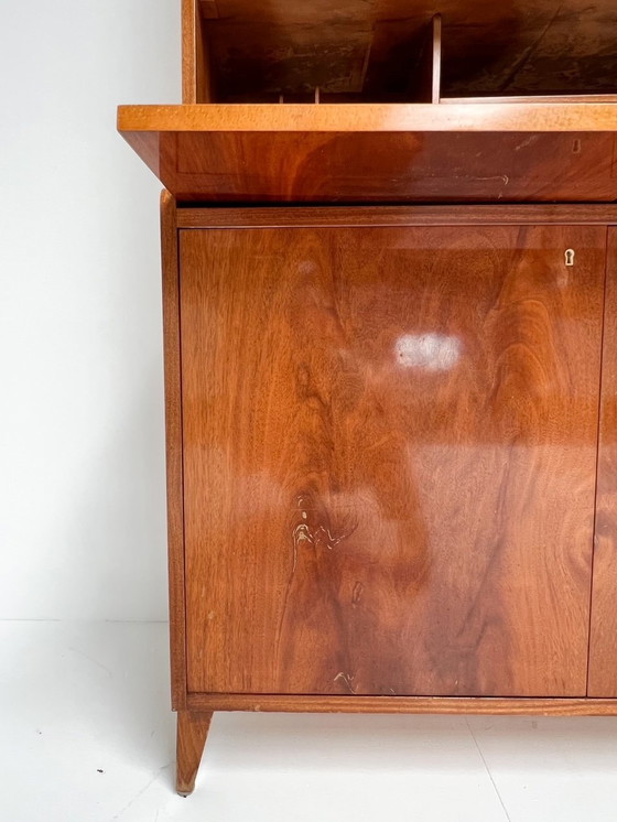 Image 1 of Mahogany Bookcase Cq Secretaire From Denmark, 1960'S