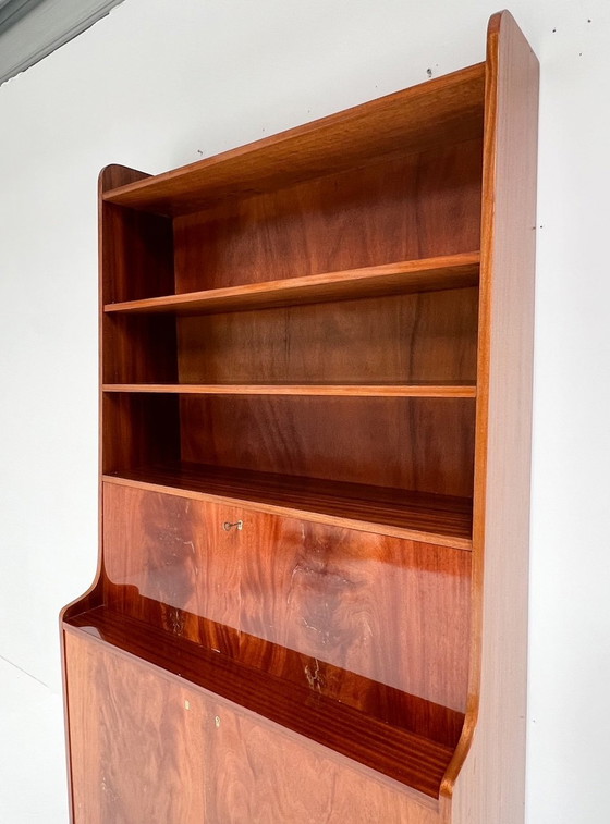 Image 1 of Mahogany Bookcase Cq Secretaire From Denmark, 1960'S