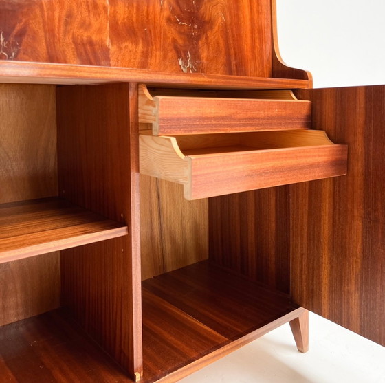 Image 1 of Mahogany Bookcase Cq Secretaire From Denmark, 1960'S