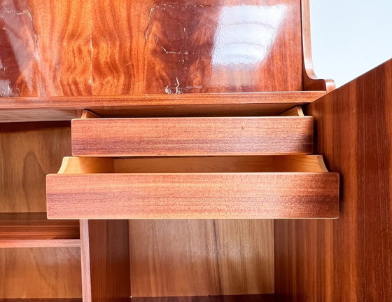 Image 1 of Mahogany Bookcase Cq Secretaire From Denmark, 1960'S