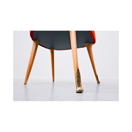 Image 1 of Set of 8 vintage chairs and 2 armchairs, Italy 1950s