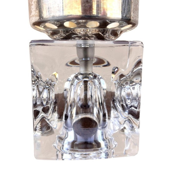 Image 1 of Vintage plated crystal candlestick for Peill and Putzler, Germany 1970